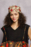 Floral Patterned Multi Style Wrap Scarf: ORANGE MULTI / OS