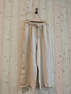REF 64016 BASIC LINEN TROUSERS 100%: BEIGE