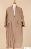 Jacket 62411 100% linen made in Italy: Bordeaux