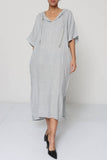 Short Dresses in 100% Linen REF. 1493: Green / Unique