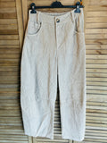 Corduroy trousers 30577 100% cotton: Persimmon