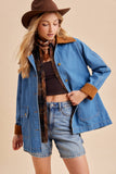 DENIM BARN JACKET: MEDIUM WASH / M