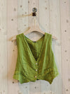 REF 6454 100% LINEN VEST: Beige