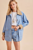 DENIM BARN JACKET: MEDIUM WASH / L