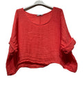 18415 TOP IN LINEN SPRING SUMMER CLOTHING: MOLE