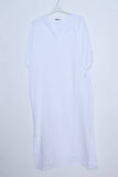 Short Dresses in 100% Linen REF. 1493: Pink / Unique