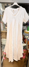 100% Linen Dress REF. 3647: Khaki