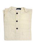 Solid Cotton Kurta: Bronze / Medium