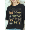 PAPILLONS RHOPALOCERA BUTTERFLIES GRAPHIC CROP TEE: SAND / S-M-L(2-2-2)