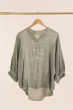 100% Linen Shirt REF. 9230: White