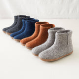 BIDI Unisex Felt Slipper Boot EU37-EU45: Navy Blue / EU37 (UK4)