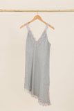 100% Linen Dress REF. 73696: Duck Green