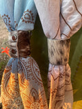 Cowhide Bandana Slides 