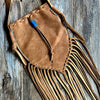 Dakota Leather Fringe Crossbody, Fringe Bags, Leather Bag: Rustic Caramel / Earthy