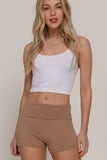 Yoga Short Short Pants: Olv-True Olive / L