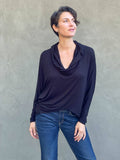 Dolman Cowl Top: Moss / O/S