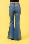 FLARE JEANS S80469: MEDIUM DENIM / SMALL