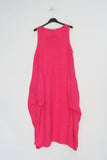 Sleeveless long dress REF. 8466: Khaki