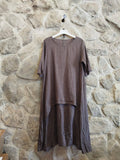 Ref-14777 100% Linen Set: Camel