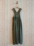 REF 72202 100% LINEN CHEST STYLE DRESS: White