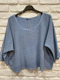 TOP 3791 90% COTTON 10% LINEN: Jean