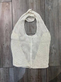 Openwork cotton bag REF.51381: Khaki