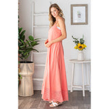 WASHED KEYHOLE BACK DETAILED WIDE LEG ROMPER: BLACK / S-M-L-XL(2-2-2-2)