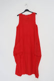 Sleeveless long dress REF. 8466: Khaki