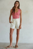 S1187N | Double Layered Seamless Top: Hyacinth / SM