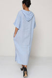 Short Dresses in 100% Linen REF. 1493: Mustard / Unique