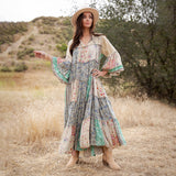Timeless Long Jhabla Dress - Elegant & Chic (NEW COLOR WAY) : SAND / REGULAR (S-M-L-XL 2-2-2-1)