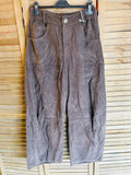 Corduroy trousers 30577 100% cotton: Rust