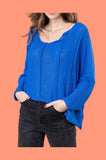 61113 100% COTTON SWEATER: KAKI
