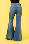 FLARE JEANS S80469: MEDIUM DENIM / SMALL