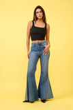 FLARE JEANS S80469: MEDIUM DENIM / SMALL