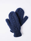 Cable Knit Mittens. SG201: Cream