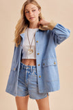 DENIM BARN JACKET: MEDIUM WASH / S