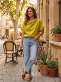 3408 LINEN BLOUSE: Beige