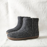 BIDI Unisex Felt Slipper Boot EU37-EU45: Navy Blue / EU37 (UK4)