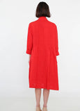 1142 SPRING SUMMER CLOTHING LINEN JACKET: Bordeaux