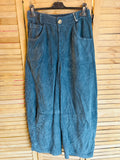 Corduroy trousers 30577 100% cotton: Persimmon