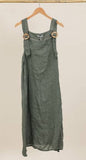 DRESS 72319 100% LINEN: KAKI