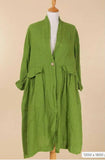 Jacket 62411 100% linen made in Italy: Bordeaux