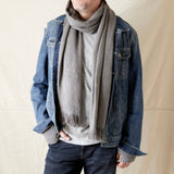 BIBEK Unisex Banana Yarn Scarf: Natural Beige