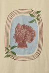 Ancient Greek Woman Vintage-Wash Graphic Tee: Muted Sage / M