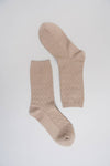 Boho Chic Zig Zag Pattern Socks – Cozy & Stylish for Fall: Mustard