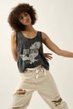 Free Spirit Eagle Soar Graphic Print Tank Top: L / CHARCOAL