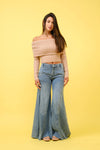 WIDE LEG JEANS S80511: MEDIUM / MEDIUM DENIM