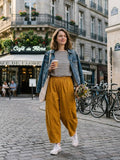 28403 CORDUROY PANTS, 100% COTTON: ROUILLE