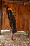 Sun Ray Cardigan, Cotton Earthy Hippie Boho Style Duster: Earthy / XL